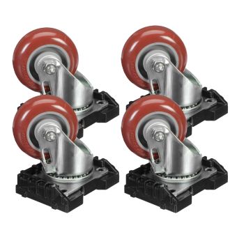 Peli Cube Case Mobility Package - Steel Casters Kit for Cube 0350 and 0370 Cases