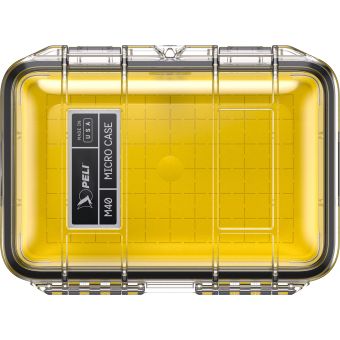 Peli M40 Micro Case Yellow Clear