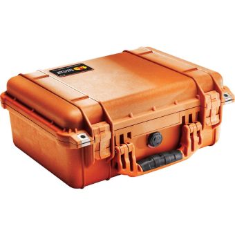 Peli 1450 Case Orange Med Skum